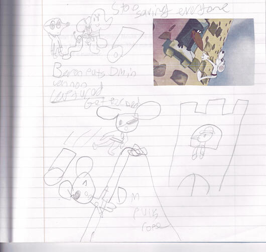 the danger mouse era!! in school we learned about danger mouse for story making. our teacher had good taste :P