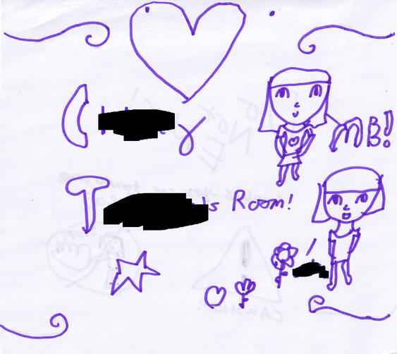 room sign part 1. my name is censored as its a deadnamee