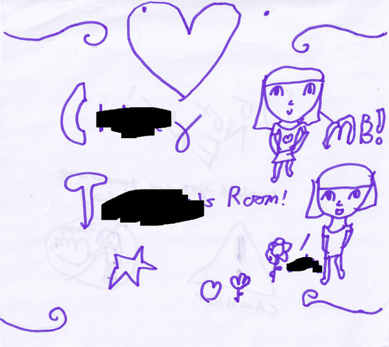 room sign part 1. my name is censored as its a deadnamee