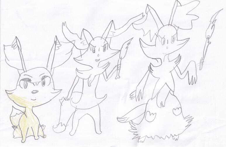 fennekin evolution line