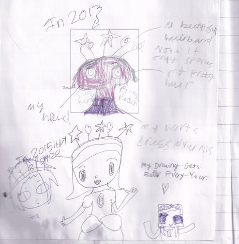 another self-portrait, with updates from future mes (2015, 2016, 2018)
