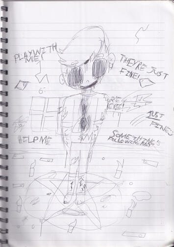 i remember drawing this in drama class with my bestie, pip, at the time
