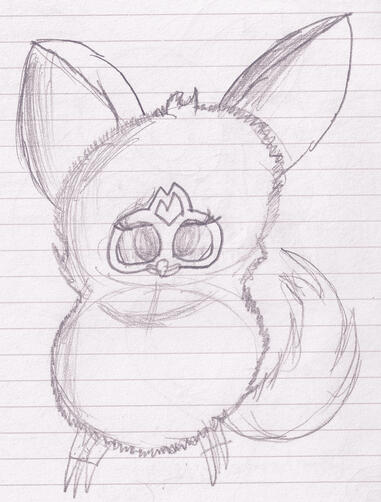 hyperrealistic furby