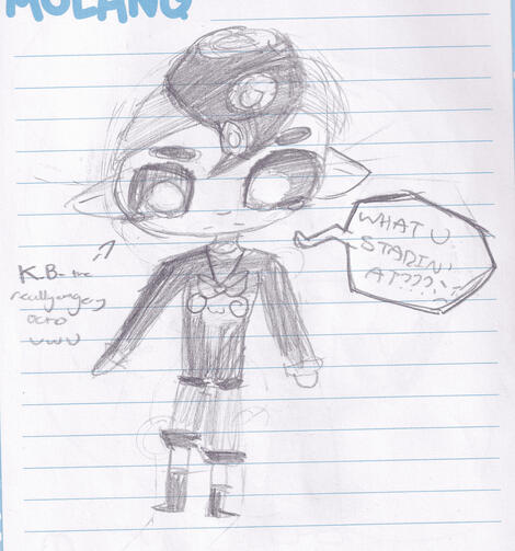 clyde cozmo, formerly known as K.B. - kitso if he was in the splatoon world