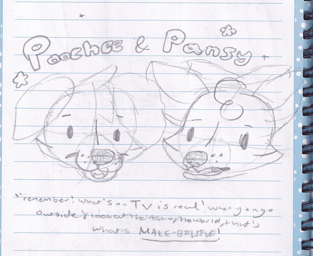 poochee + pansy fanart