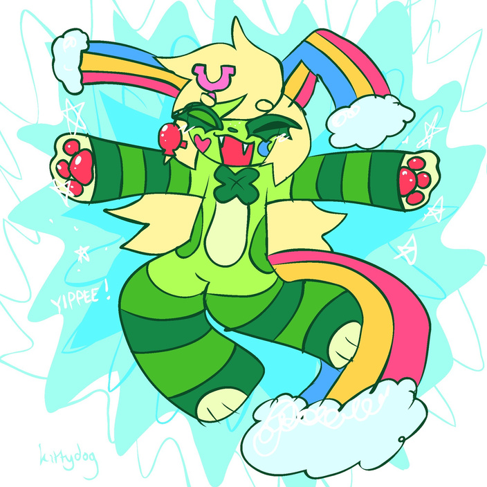 character: CL0VR-GRL commission, made by kittydog