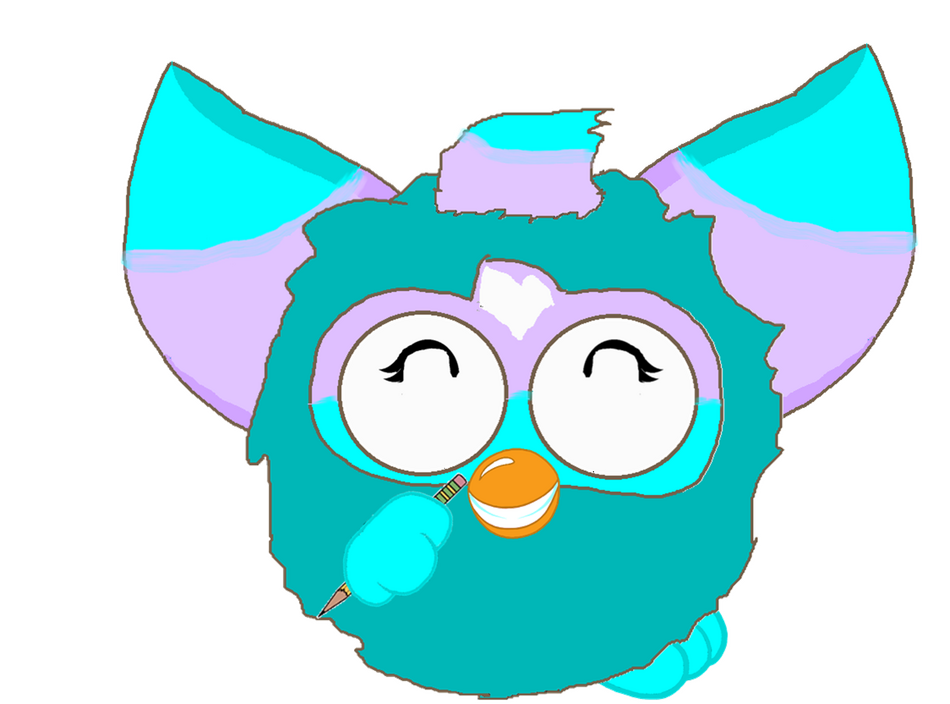 attempted to rebrand + made a new furby oc :3 this is yuki and shes a clone of pakatchi