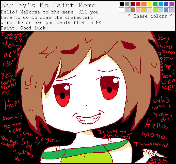 im gonna be fr i took a minecraft skin and made it an oc. this was supposed to be momo's mother