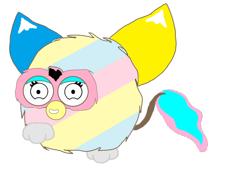 a lot of my old puppets were stolen from the official furby assets, this was my attempt at making a new tail part for my puppets