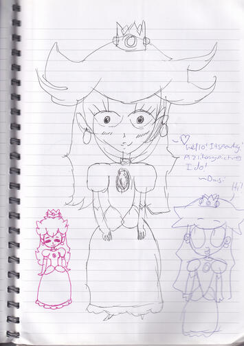 princess peach! featuring redraws from 2018 me + 2022 me :3